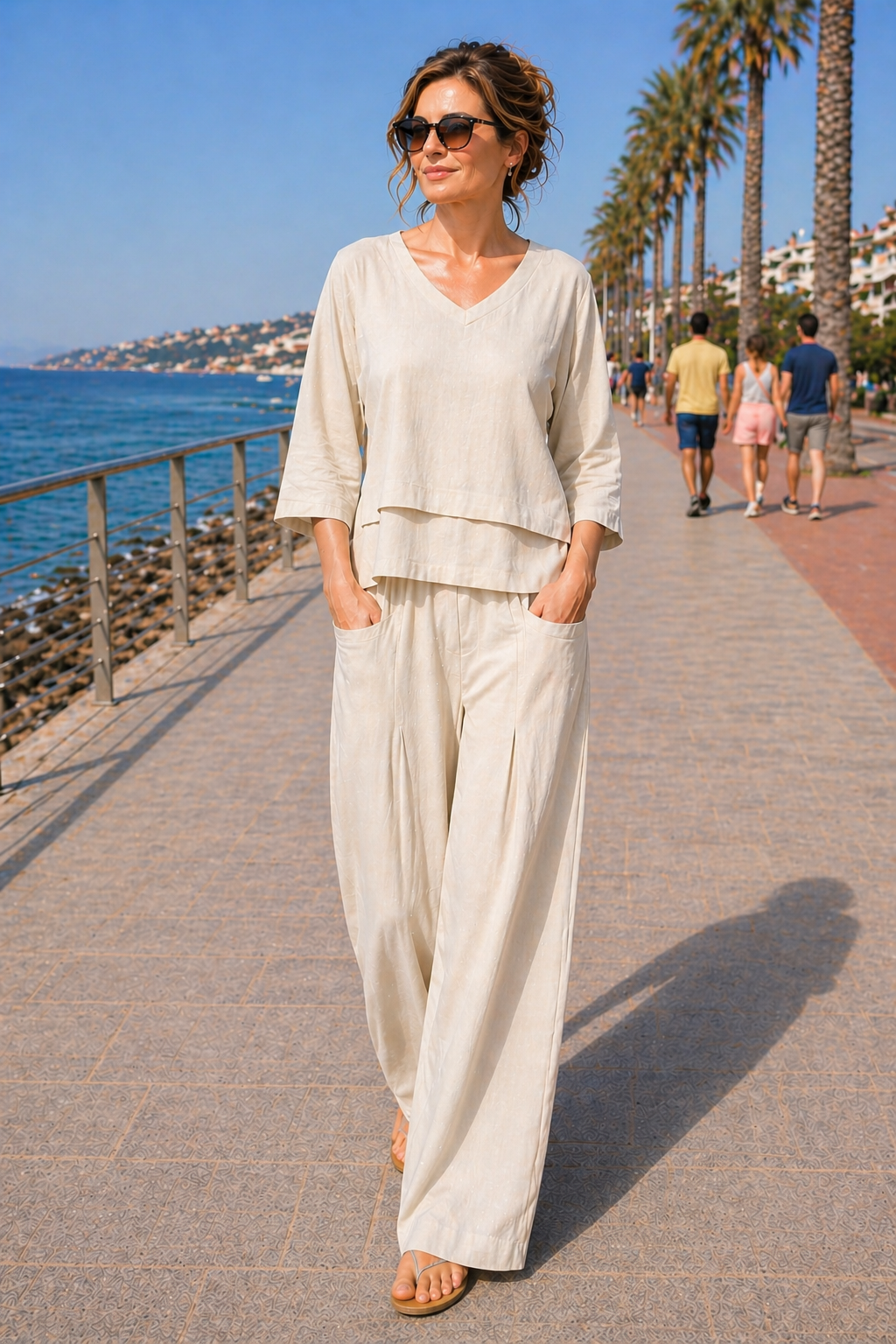 Conjunto Riviera™ — lino transpirable, elegante y cómodo todo el día