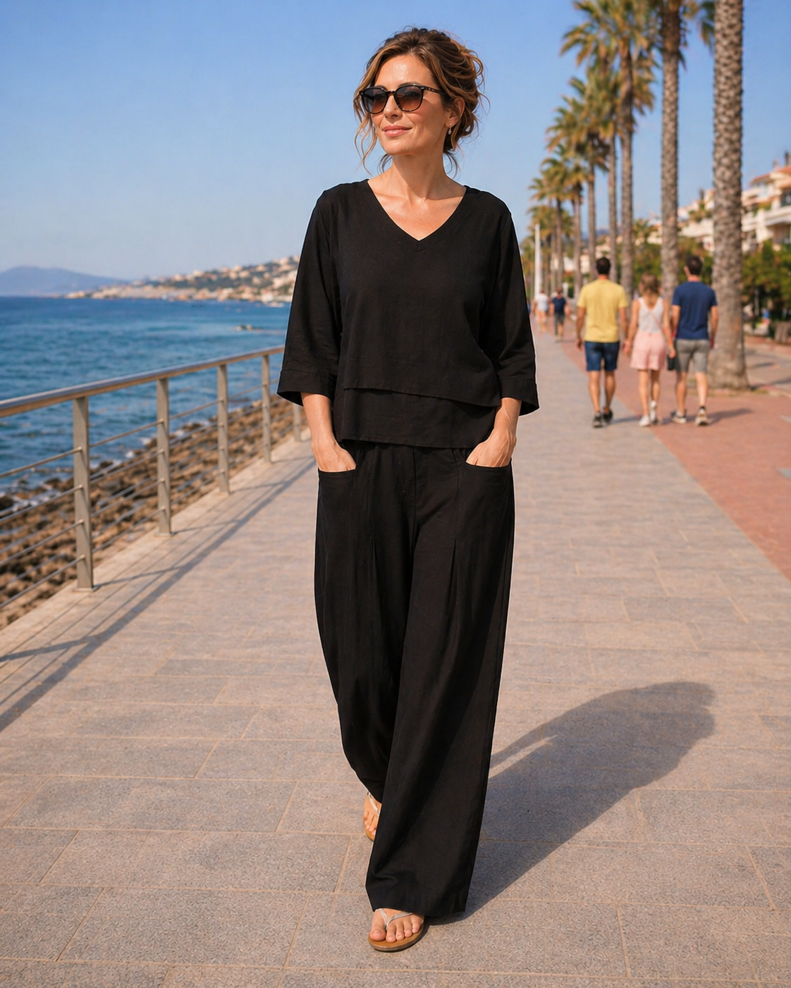 Conjunto Riviera™ — lino transpirable, elegante y cómodo todo el día