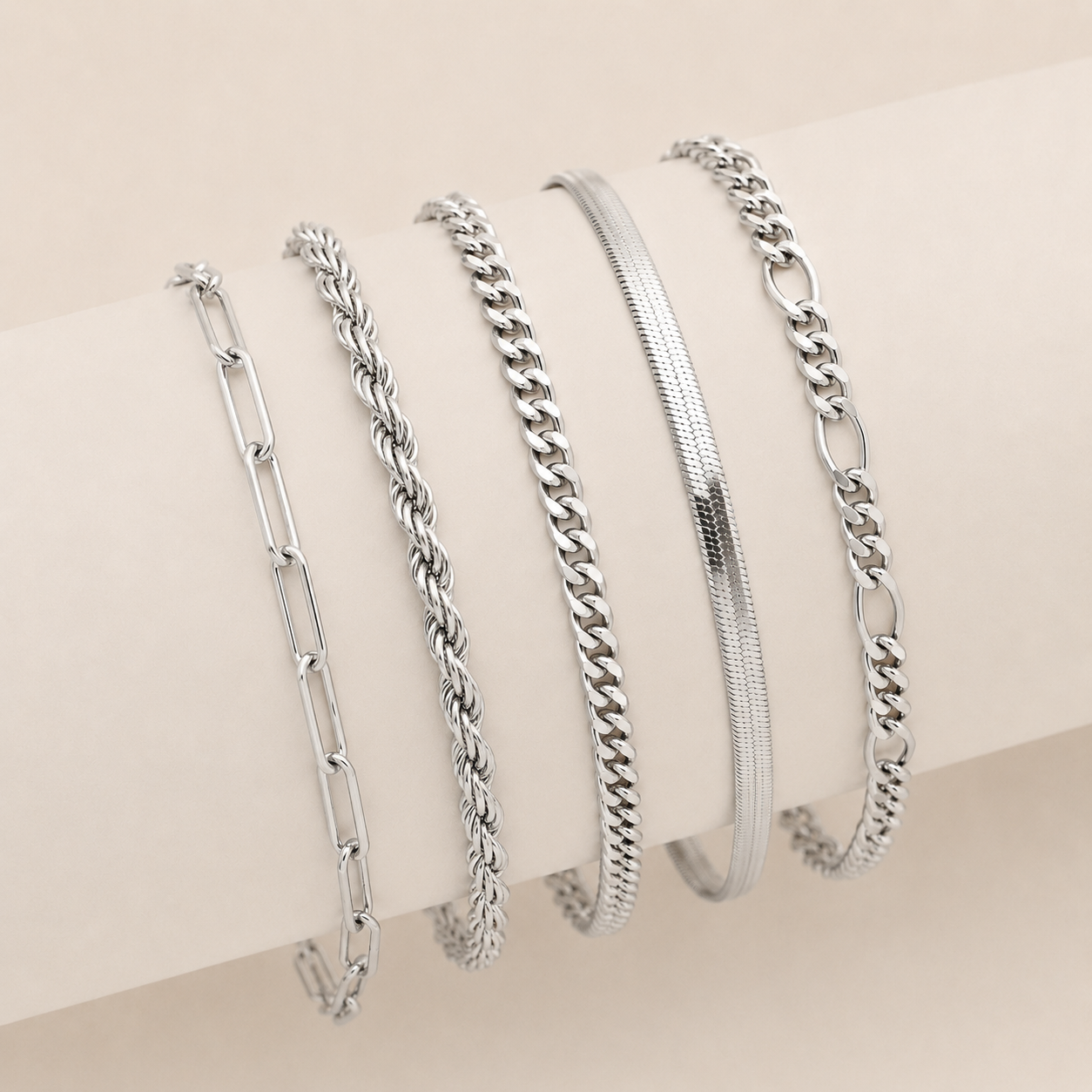 Stacked Gold Bracelet Set
