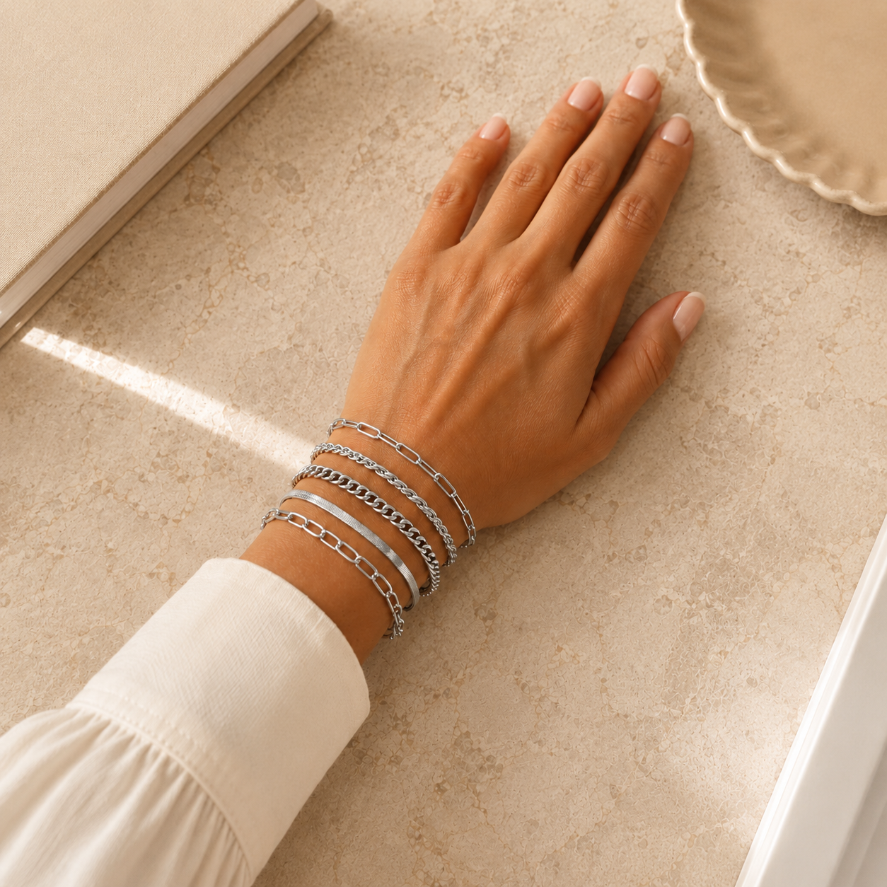 Stacked Gold Bracelet Set