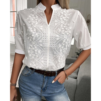 Alma™ Blouse — floral embroidery with a distinctive touch